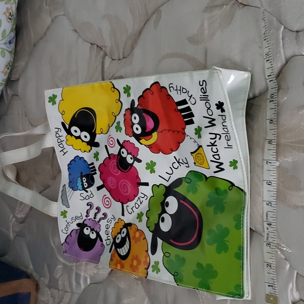 Ireland shopping bag. Durable plastic. Sturdy handles.  New